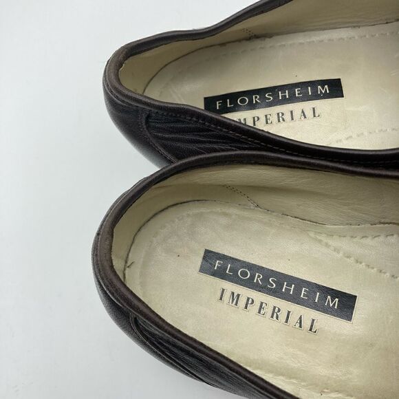 Florsheim Imperial Men’s Leather Loafers Size EU 45 US 12 Brown Color - Picture 5 of 9